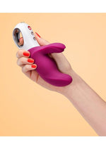 Load image into Gallery viewer, Miss Bi Silicone Vibrator with Clitoral Stimulator
