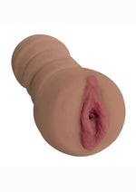 Load image into Gallery viewer, Mistress Alexis and Brianna Vibrating Bioskin Stroker BFF&#39;s - Pussy and Ass - Caramel
