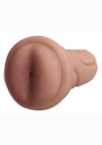 Load image into Gallery viewer, Mistress Brianna Vibrating Bioskin Dual Density Stroker - Ass - Caramel
