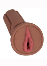 Load image into Gallery viewer, Mistress Cece Vibrating Bioskin Dual Density Stroker - Pussy - Chocolate
