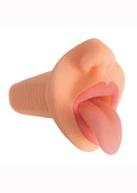 Load image into Gallery viewer, Mistress Courtney Bioskin Vibrating Stroker - Mouth - Vanilla
