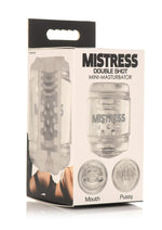 Load image into Gallery viewer, Mistress Double Shot Mouth and Pussy Stroker - Clear

