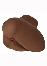 Load image into Gallery viewer, Mistress Jada Vibrating Bioskin Sidesaddle Stroker - Pussy and Ass - Chocolate
