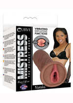 Load image into Gallery viewer, Mistress Natalia Vibrating Bioskin Dual Density Stroker - Pussy - Chocolate
