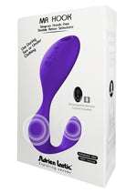Load image into Gallery viewer, Mr. Hook Rechargeable Silicone Dual Vibrator - Purple

