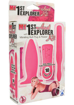 Load image into Gallery viewer, My 1st Anal Explorer Kit Vibrating Butt Plug and Explorer - Pink
