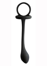 Load image into Gallery viewer, My Cock Ring Silicone Cock Ring with Butt Plug - Black
