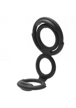 Load image into Gallery viewer, My Cockring Double Loop Silicone Cock Ring and Scrotum Cinch
