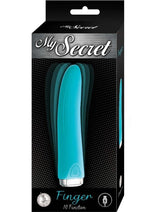 Load image into Gallery viewer, My Secret Finger Rechargeable Silicone Vibrator - Aqua/Blue
