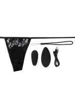 Load image into Gallery viewer, My Secret Premium Ergonomic Panty Vibe Set with Remote Rechargeable Waterproof - Black
