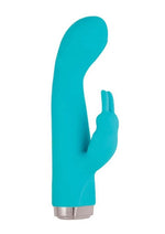 Load image into Gallery viewer, My Secret Rabbit Rechargeable Silicone Rabbit Vibrator - Aqua/Blue
