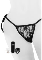 Load image into Gallery viewer, My Secret USB Rechargeable Panty Vibe Set with Silicone Remote Control Ring Waterproof - Black
