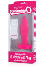 Load image into Gallery viewer, My Secret Rechargeable Vibrating Plug with Wireless Remote Control Waterproof - Pink
