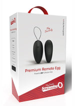 Load image into Gallery viewer, My Secret Screaming O Premium Remote Control Rechargeable Silicone Egg - Black
