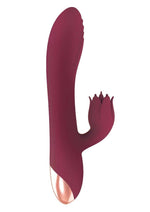 Load image into Gallery viewer, Mystique Venus Rechargeable Silicone Vibrator - Eggplant Purple/Purple
