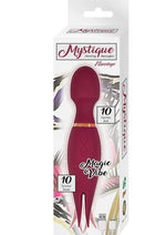 Load image into Gallery viewer, Mystique Vibrating Massagers Rechargeable Silicone Magic Wand - Eggplant/Purple
