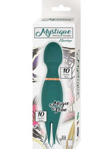 Load image into Gallery viewer, Mystique Vibrating Massagers Rechargeable Silicone Magic Wand - Green
