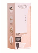 Load image into Gallery viewer, Naked Addiction Maximum Thrusting and Vibrating Rechargeable Silicone Dong with Remote Control - Vanilla - 8.5in
