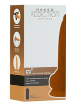 Load image into Gallery viewer, Naked Addiction Silicone Dual Density Dildo with Bonus Powerbullet - Caramel - 8in
