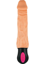 Load image into Gallery viewer, Natural Realskin Hot Cock #3 Rechargeable Warming Vibrator - Vanilla - 8in

