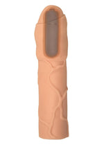 Load image into Gallery viewer, Natural Realskin Uncircumcised Xtender Vibrating Sleeve - Vanilla
