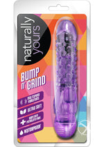 Load image into Gallery viewer, Naturally Yours Bump N Grind Vibrating Dildo - Purple