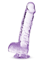 Load image into Gallery viewer, Naturally Yours Crystalline Dildo 6in - Amethyst - Purple
