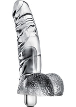 Load image into Gallery viewer, Naturally Yours Vibrating Ding Dong Dildo - Clear - 6.5in
