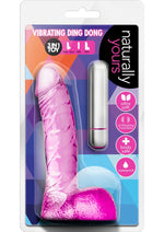 Load image into Gallery viewer, Naturally Yours Vibrating Ding Dong Dildo - Pink - 6.5in
