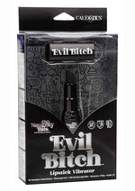 Load image into Gallery viewer, Naughty Bits Evil Bitch Lipstick Rechargeable Silicone Vibrator - Black