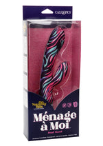 Load image into Gallery viewer, Naughty Bits Menage A Moi Silicone Rechargeable Dual Wand - Multicolor