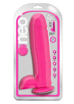 Load image into Gallery viewer, Neo Dual Density Dildo - Neon Pink/Pink - 11in

