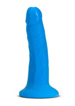 Load image into Gallery viewer, Neo Elite Silicone Dual Density Dildo - Blue - 6in
