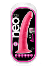 Load image into Gallery viewer, Neo Elite Silicone Dual Density Dildo - Neon Pink/Pink - 7.5in
