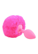 Load image into Gallery viewer, Neon Bunny Tail Silicone Anal Plug
