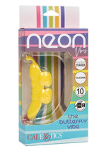 Load image into Gallery viewer, Neon Vibes The Butterfly Vibe Rechargeable Silicone Finger Teaser - Yellow
