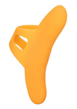 Load image into Gallery viewer, Neon Vibes The Pleasure Vibe Rechargeable Silicone Finger Vibrator - Orange
