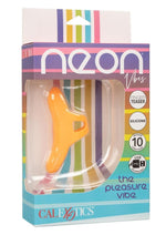 Load image into Gallery viewer, Neon Vibes The Pleasure Vibe Rechargeable Silicone Finger Vibrator - Orange
