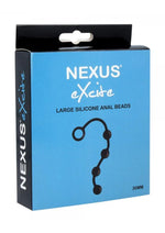 Load image into Gallery viewer, Nexus Excite Silicone Anal Beads - Black - Large
