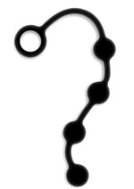 Load image into Gallery viewer, Nexus Excite Silicone Anal Beads - Black - Small
