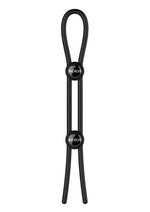 Load image into Gallery viewer, Nexus Forge Double Adjustable Lasso Silicone Cock Ring - Black
