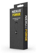 Load image into Gallery viewer, Nexus Forge Single Adjustable Lasso Silicone Cock Ring - Black
