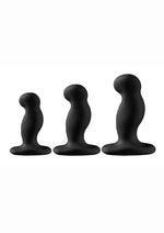 Load image into Gallery viewer, Nexus Gplaytrio+ Unisex Rechargeable Silicone Vibrator - Black - 3 Piece/Set