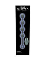 Load image into Gallery viewer, Nexus Quattro Silicone Rechargeable Vibrating Pleasure Beads - Black
