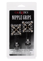 Load image into Gallery viewer, Nipple Grips 4-Point Weighted Nipple Press - Black/Silver
