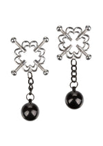 Load image into Gallery viewer, Nipple Grips 4-Point Weighted Nipple Press - Black/Silver
