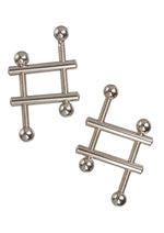 Load image into Gallery viewer, Nipple Grips Crossbar Nipple Vices - Silver
