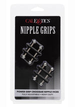 Load image into Gallery viewer, Nipple Grips Power Grip Crossbar Nipple Vices - Black/Silver
