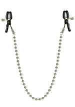 Load image into Gallery viewer, Nipple Play Silver Beaded Chain Nipple Clamps - Silver
