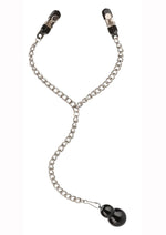 Load image into Gallery viewer, Nipple Play Weighted Dual Tier Nipple Clamps - Silver

